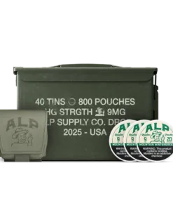 50 Cal Wintergreen 9mg Ammo Can