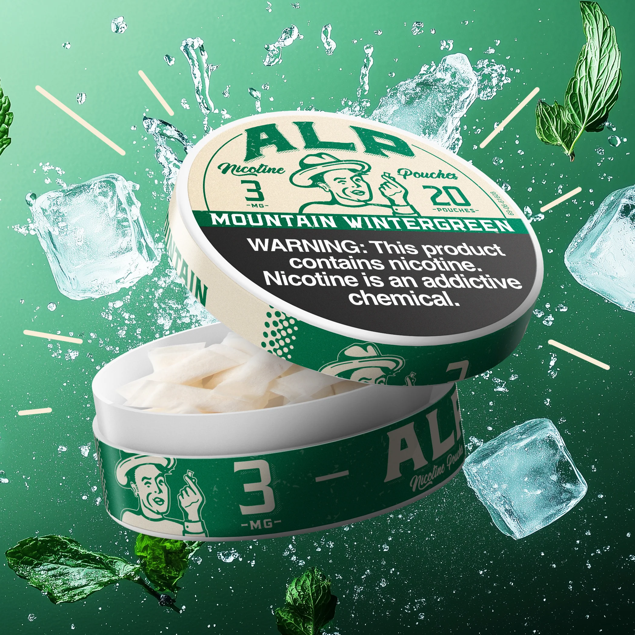 ALP Mountain Wintergreen Nicotine Pouches 2